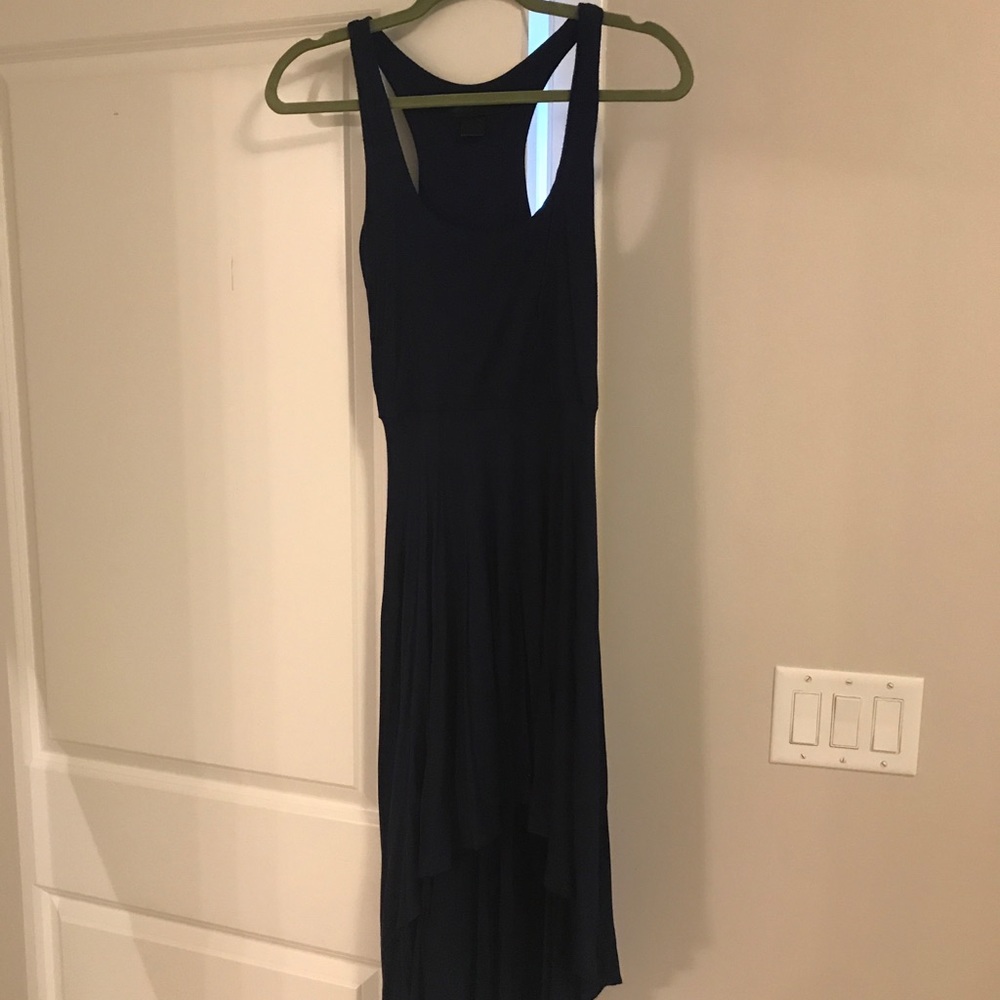 Navy high/low dress